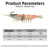 Multi-Joint Design Soft Shrimp Fishing Lure 9.5cm Length Unrigged Hookless Lure  Pesca Tackle Use