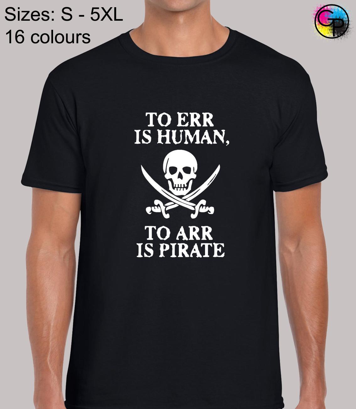 To Err Is Human Funny Joke Humour Regular Fit T-Shirt Mens Womens Tees Top Top TShirt Tee for Men S