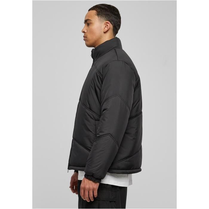 Doudoune - Urban Classics - Arrow - Noir - Col montant - Poignets élastiques