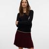 Gilet breeze col rond noir avec liseré blanc regular fit Femme VERO MODA