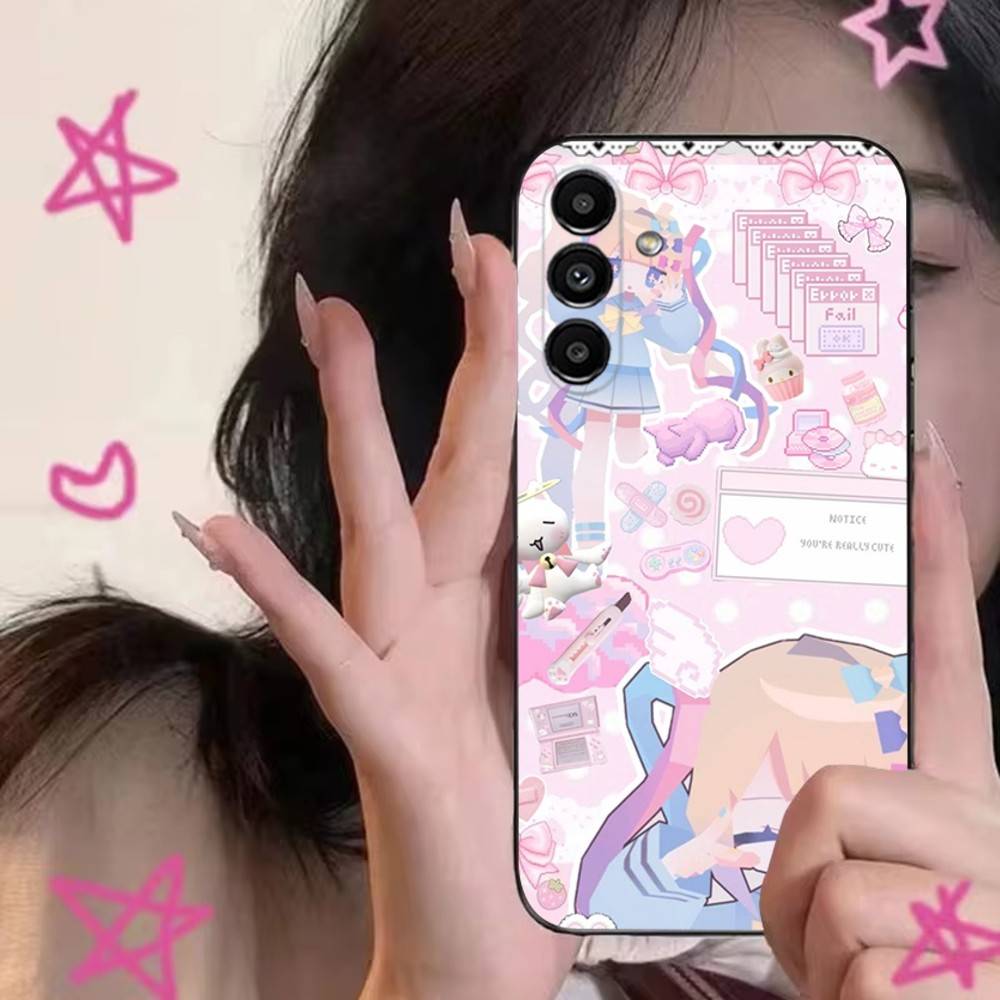 

NEEDY GIRL OVERDOSE Phone Case For Samsung S24,S21,S22,S23,S30,Ultra,S20,Plus,Fe,Lite,Note,10,9,5G Black Soft Cover Samsung S25