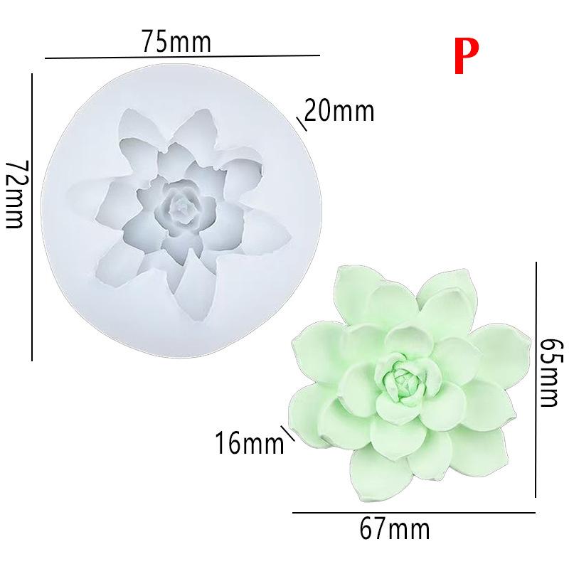 3D Jasmine Rose Flower Silicone Mold for DIY Chocolate Cake Decor Pudding Desserts Pastry Fondant Baking Tool Soap Making