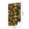Golden Hibiscus Wallpaper Ochre, Gold and Yellow for Living Room and Bedroom 50x1000