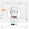 DiCUNO Corded Socket, E26 Base, LED Included, Daylight White, 60W Equivalent, 4m Cord, Pendant Light Socket, with Outlet and Switch, White, 1pc.