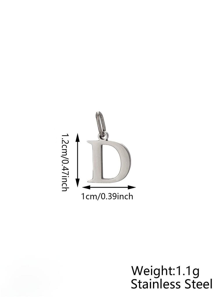 Small Luxury Initial Charm Pendant Set, DIY Letter Necklace Making Supplies, Fashionable Jewelry Parts