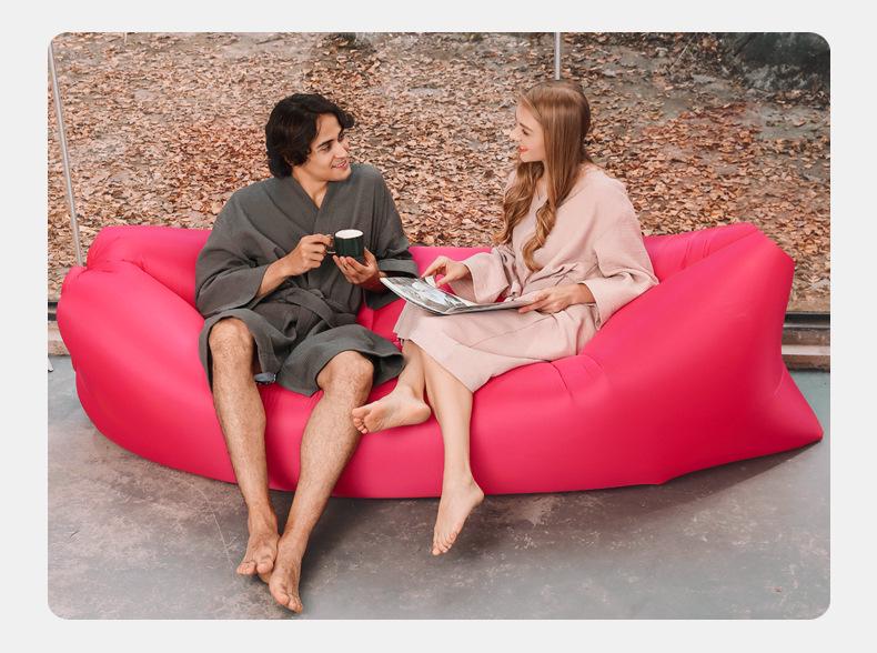 Inflatable Portable Air Sofa: Outdoor Foldable Bed & Sleeping Bag