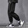 Li-Ning Casual Fleece Lined Warm Cuffed Long Pants Knitted Sports Pants Men bottoms Standard-Black AKLQ989-1