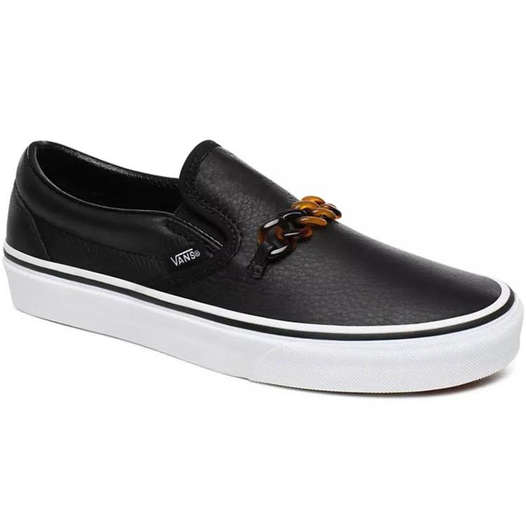 Vans Tort Classic Slip On Black Women's VN0A4U38WVI