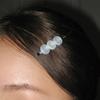 [2 Set] Button Bobby Pin (Blue)