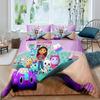 Cool Kpop Gabbys Dollhouse Bedding Set Single Twin Full Queen King Size Bed Set Adult Kid Bedroom Duvetcover Sets Anime Bed
