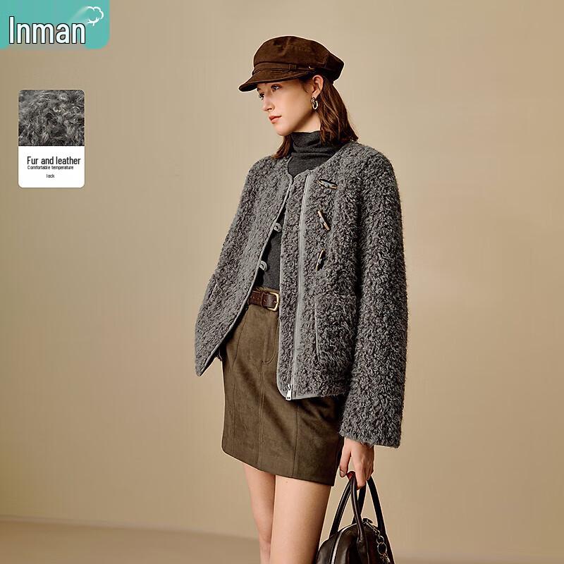 

INMAN Пальто-дафлкот из искусственной овчины M