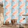 Ink wallpaper light gray, cream and celadon 50x1000