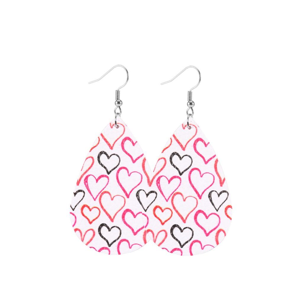 

(SU)Женские креативные каплевидные модные многоцветные серьги из нержавеющей стали