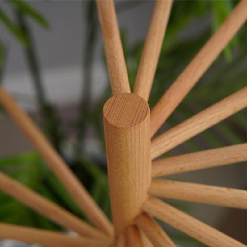 Versatile Adjustable Wooden Pasta Dryer Holder Practical Pasta Dryer Stand Natural Wood Rack with Stable Base Home Decor