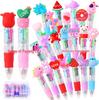 Valentine's Day Four-Color Ballpoint Pen with Cute Animal Designs for Students