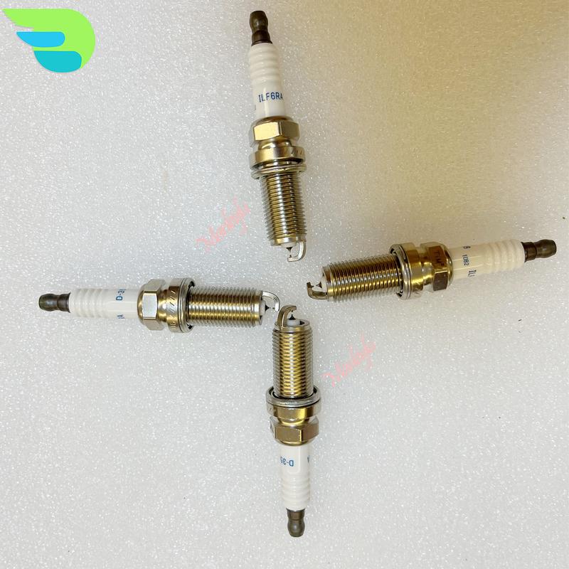 4pcs DOUBLE IRIDIUM Spark Plug D-3588 FOR 3588 ILFR6A Benz E200K SLK200K SLR Peugeot 2008 207 301 307 308 406 408 807 LANCER ASX