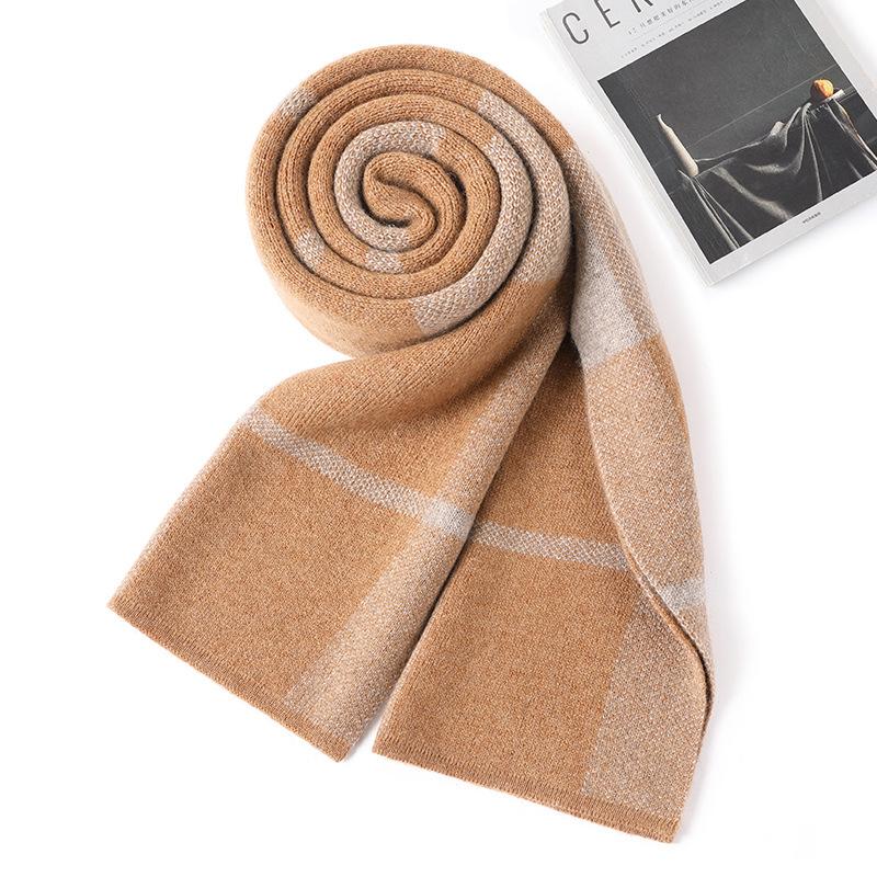 High-end Business Versatile Scarf Men's 2025 Winter New Wool Versatile Shawl Dual-purpose Cashmere Scarf