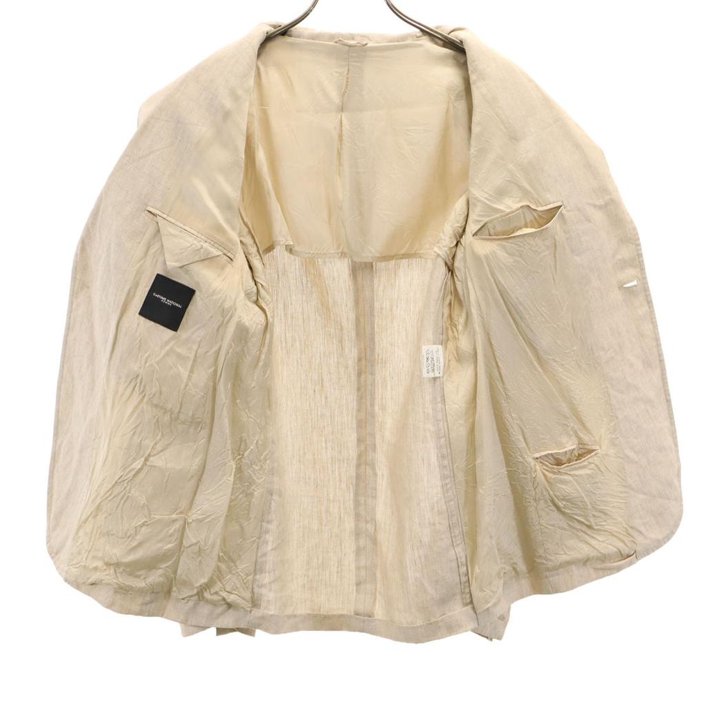 Costume National Made In Italy 100% Linen Tailored Jacket Beige Men's Used