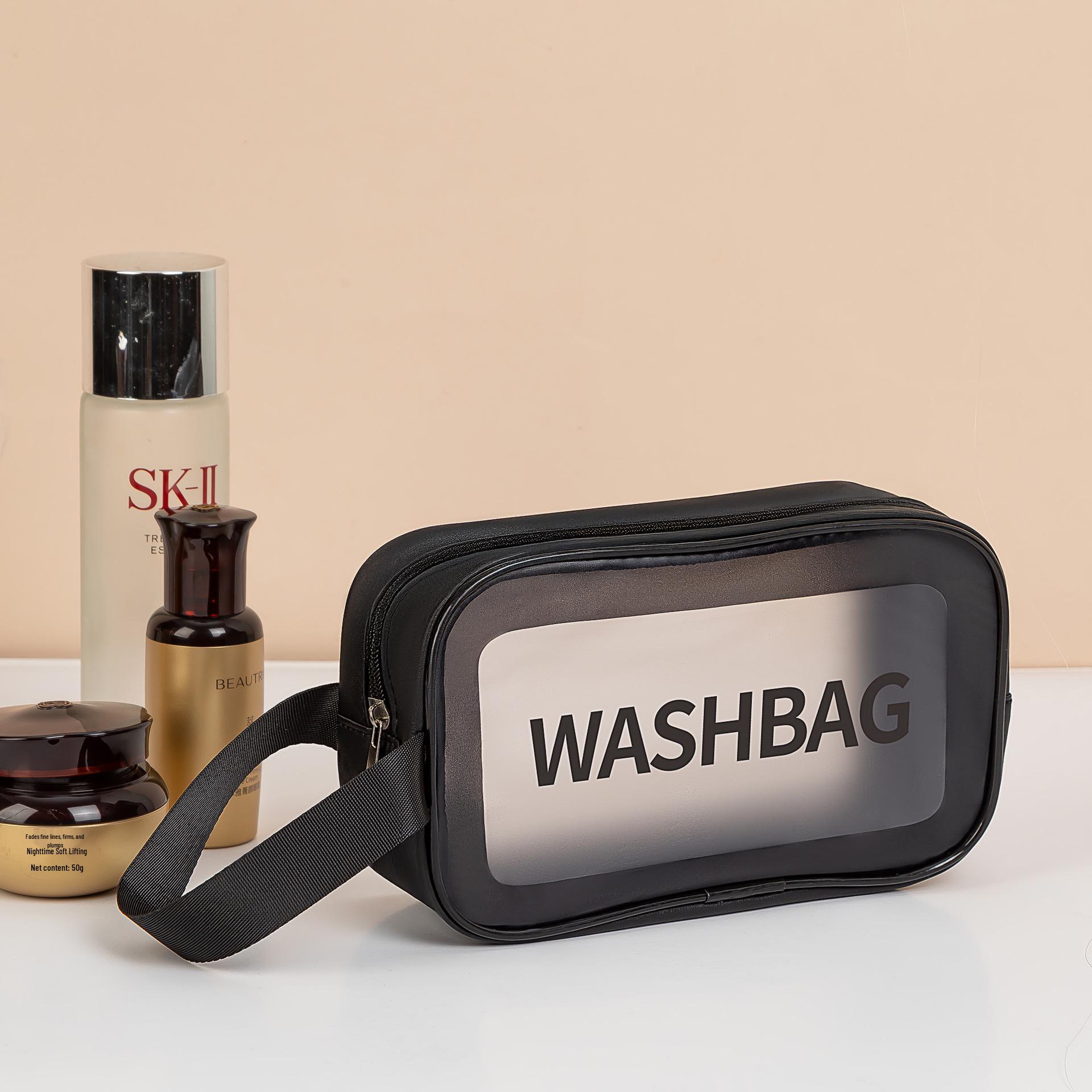 

Женская большая водонепроницаемая косметичка - Прозрачная, прочная, портативная для хранения макияжа и средств для умывания