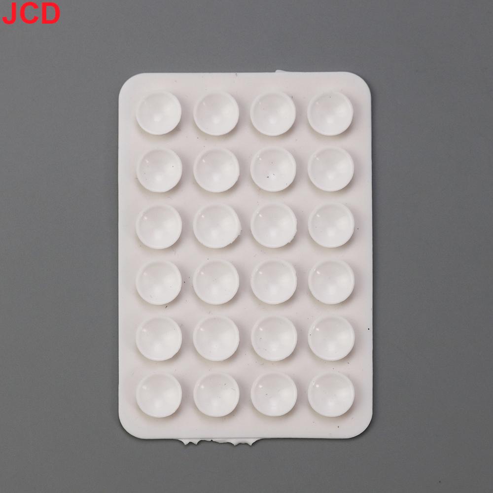 JCD 10pcs Suction Cup Wall Stand Mat Multifunctional Silicone Leather Square Phone Case Anti-Slip Holder Mount Suction Cups