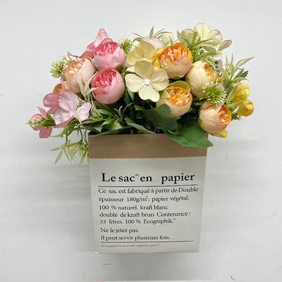 Künstliche Blumen Frühlingsfarben Rouge Kleine Rosenknospen Tischdekorationen Seidenblumen