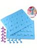 16 Cavities Mermaid Tails Silicone Mold Chocolate Fondant Candy Jelly Molds Baby Birthday Cupcake Topper Cake Decorating Tools
