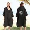 Mikrofaser Surf-Poncho Umzieh-Bademantel Schnelltrocknend Pool Schwimmen Strandhandtuch Mit Kapuze Neoprenanzug