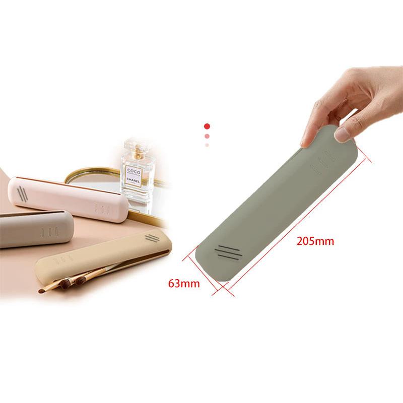 Portable Silicone Magnetic Travel Makeup Bag Multi-Functional Beauty Tool Cosmetic Brush Storage Pouch