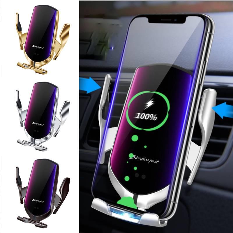 Direktverkauf ab Werk R2s Intelligente Infrarot-Induktion Auto Kabellose Lade-Handyhalterung Magnetische Adsorption Kabelloses Ladegerät Zeichen)