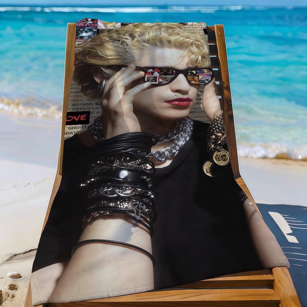 Sänger M-Madonna-S Handtuch Sport Schnelltrocknend Reise Campingausrüstung Sanddicht Weich Leicht Großes Strandhandtuch