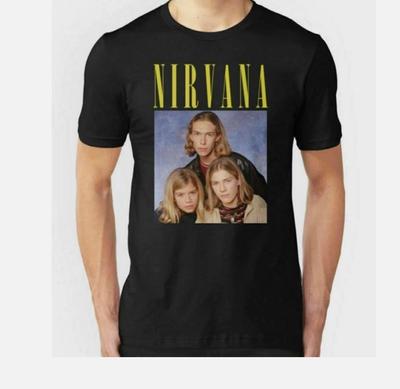 Nirvana Hanson logotipas unisex marškinėliai - Vintažiniai karštos tendencijos tee dovana 100% medvilnė gerbėjams
