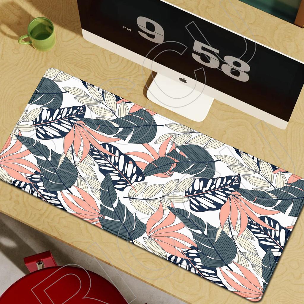 XXL Large computer retro floral mouse pad flower office desk mat Gift Game Player desktop PC accessories Keyboard protection pad