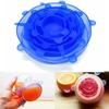 6Pcs Silicone Food Covers Bowl Lids Kitchen Gadgets Strong Stability Dust-proof Fresh-keeping Food Grade Multifunction Flexible