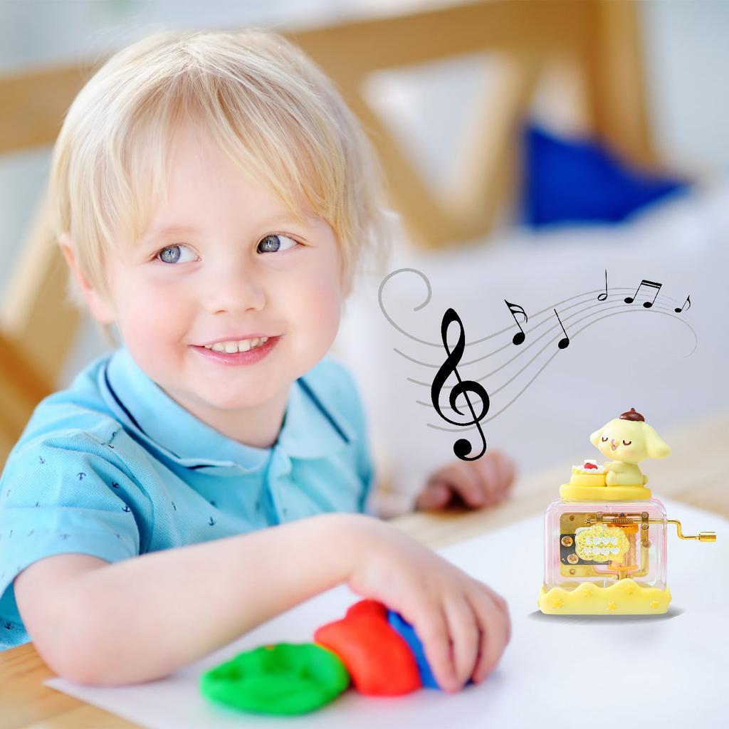 Heidi Rabbit Music Box With Big Ears Hand-Cranked Desktop Ornament Compatible With Home Decor