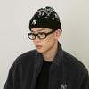 MLB Contains Wool Knitted Beanie Hat Unisex Black Fashion 3ABNBM546-50BKS