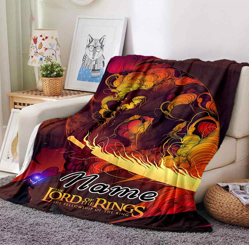 Custom Name Journey Light Flannel Blanket Throw Blanket Soft Warm Sofa Bed home Decor Unique Gift