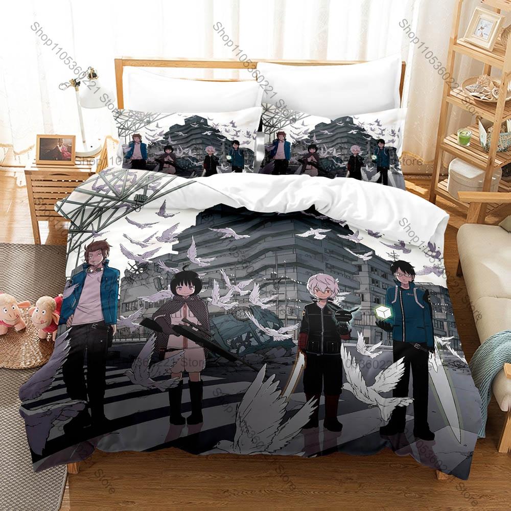 Cool Popular Anime Bedding Set 3Pcs World Trigger Kuga Yuma Osamu Mikumo Design Modern Household Bedroom Decor