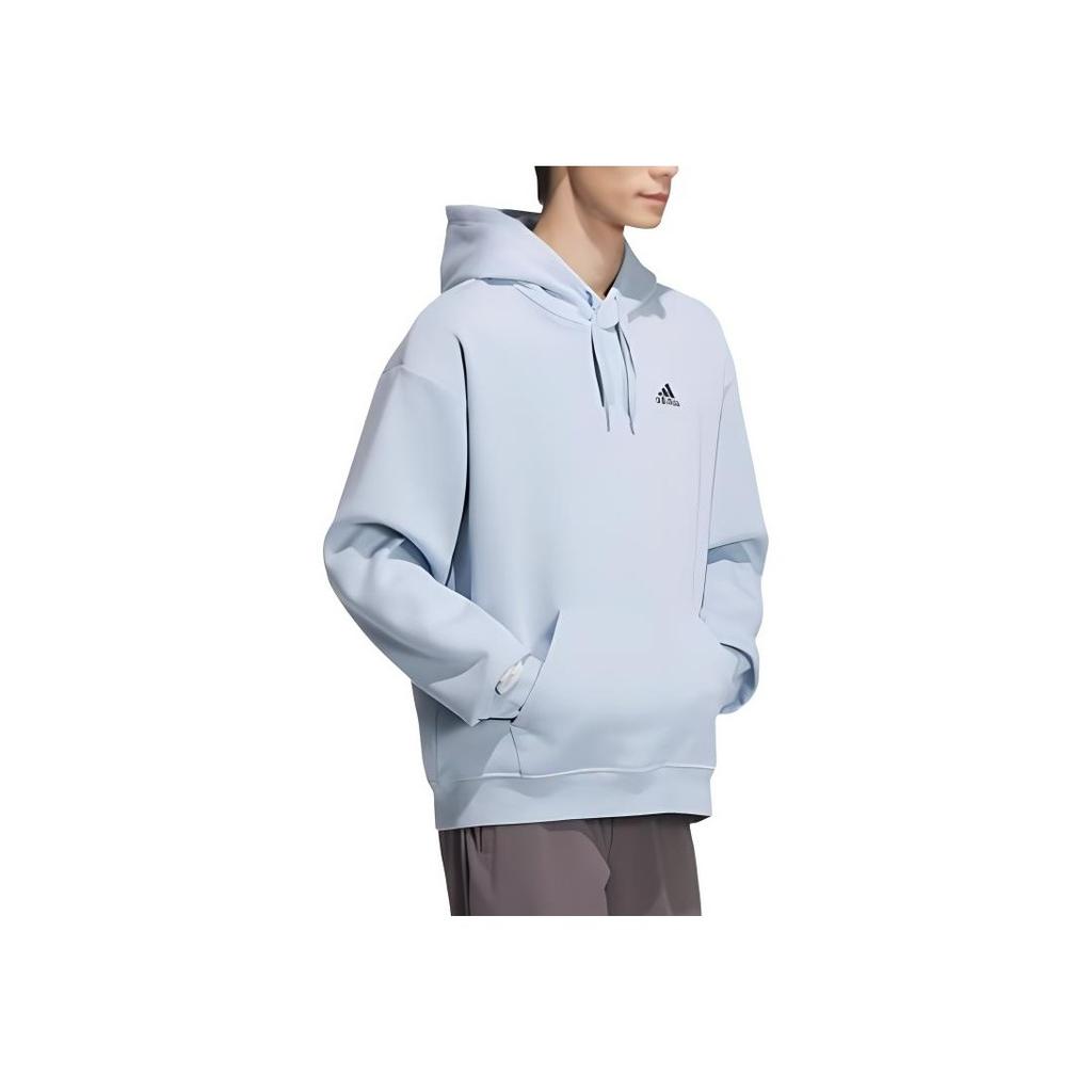 Adidas Casual Pullover Hoodie Long Sleeve Sweatshirt Unisex hoodies Blue Black JM9078