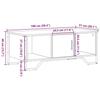VidaXL Coffee Table Smoked Oak 100x51x40 Cm Engineered Wood, Side Table, Living Room Table, Side Table, End Table 848491