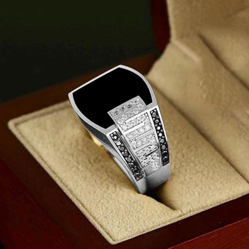 

Hip-hop Personality, Full of Zircon Rings, New Fashion and Popular Men s Jewelry. 13 срібний