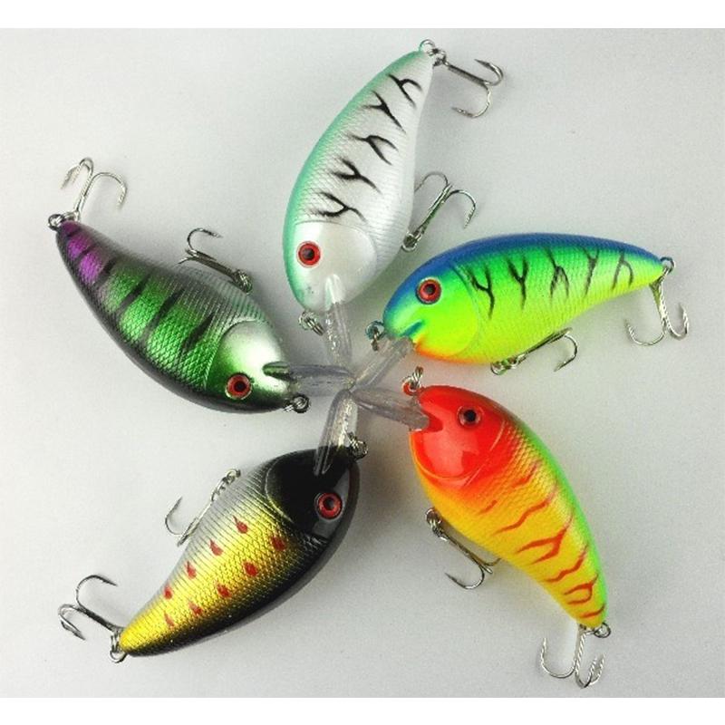 Fishing Tackle Colorful Artificial Lures Fishing Crankbait Hard Plastic Lures 15pcs/lot Fishing Tool
