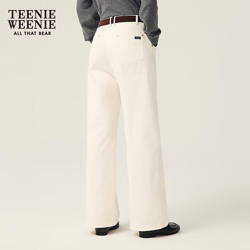 Teenie Weenie Women's High-Waist Straight-Leg Casual Pants