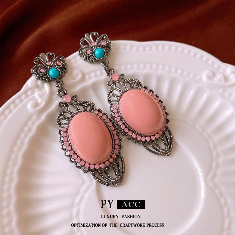 

Винтажные серьги-пусеты с бриллиантами «Серебряная игла» - Ретро и роскошный дизайн для женщин