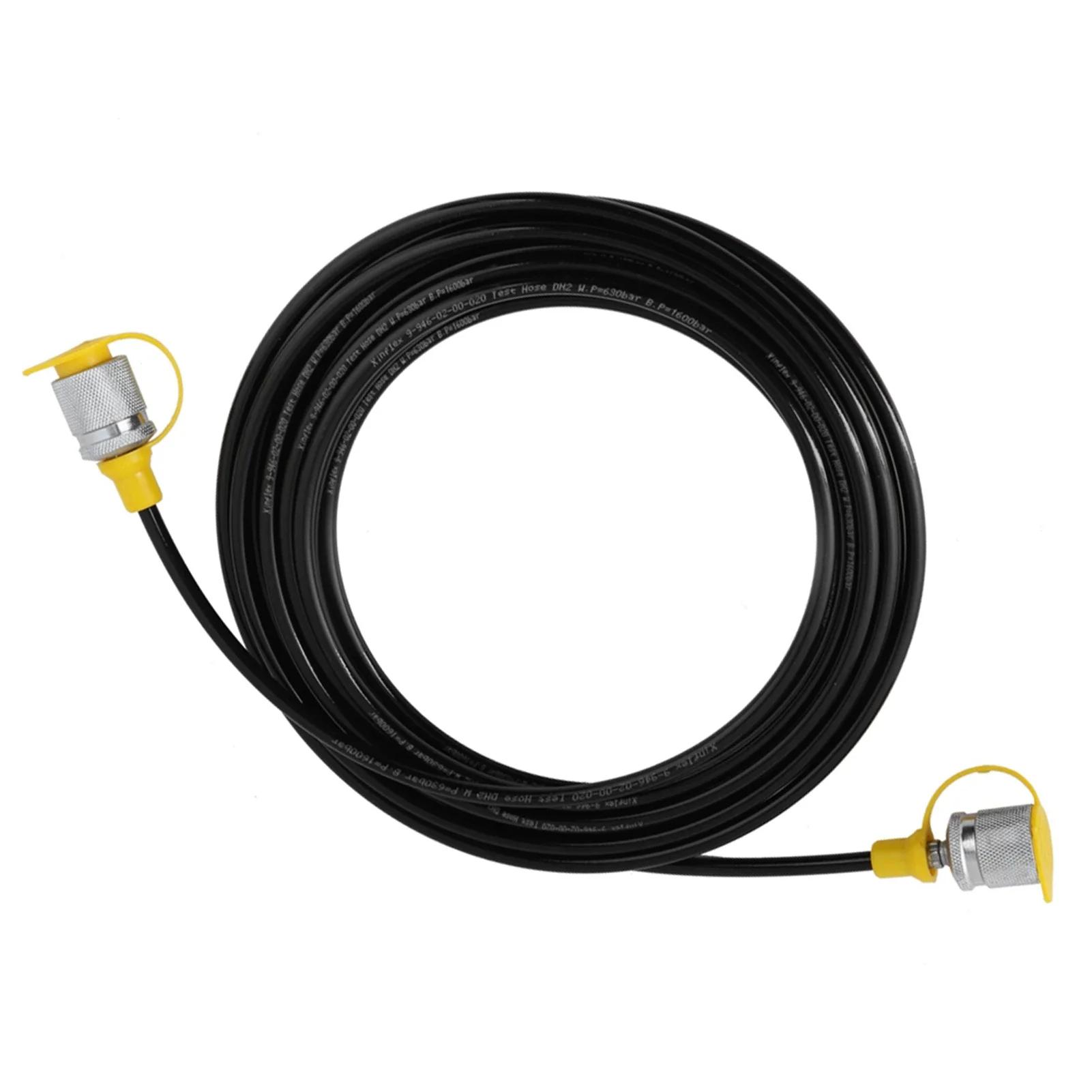 Гидравлический испытательный шланг 64 МПа, 5,0 м / 16,4 фута - Внутренняя резьба, Жидкость чёрный