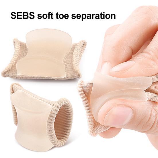 1/2Pcs Toe Separator Orthopedic Bunion Valgus Hammertoe Corrector Pain Relief Foot Alignment Overlapping Toe Spacer Straightener Splint