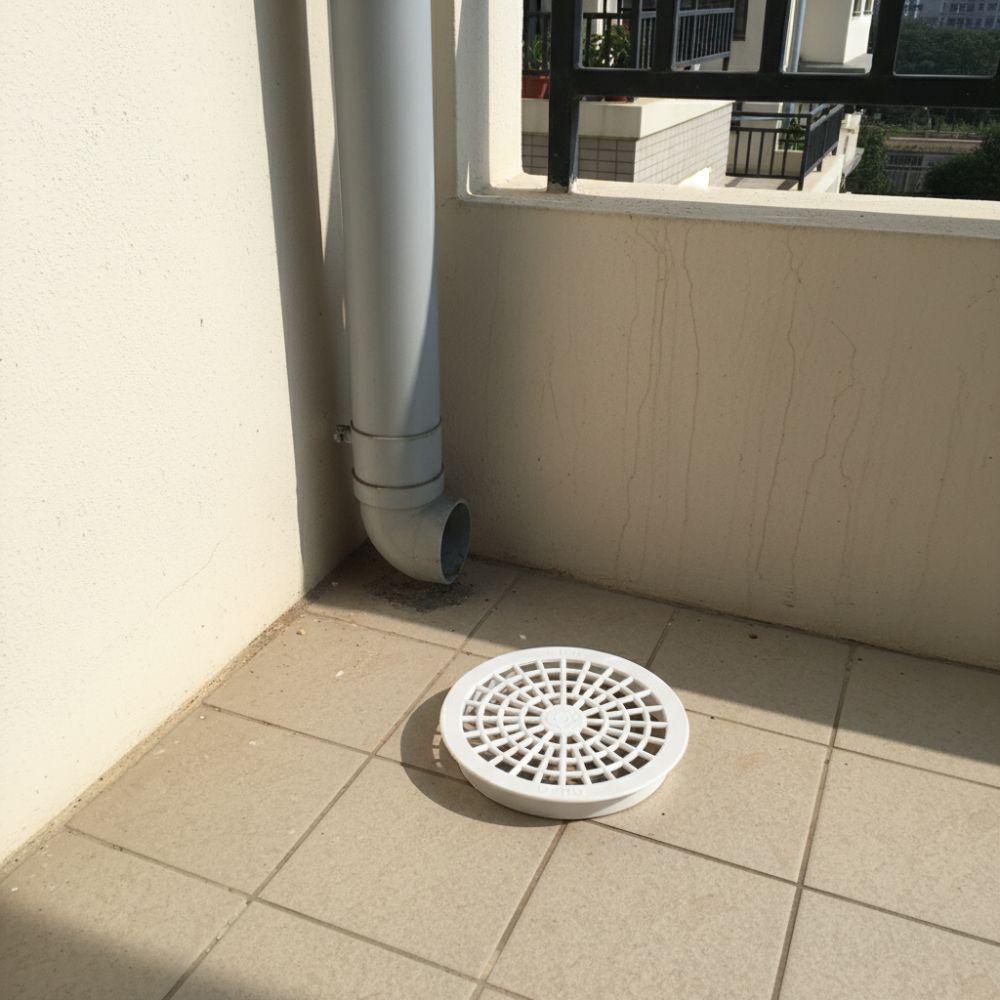 Przydatny plastikowy odpływ dachowy podłogowy okrągła osłona przeciwblokująca na balkon rura deszczowa zaślepka przyłącze kanalizacyjne