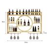 Nordic Metal Wall-Mounted Wine Rack & Glass Holder