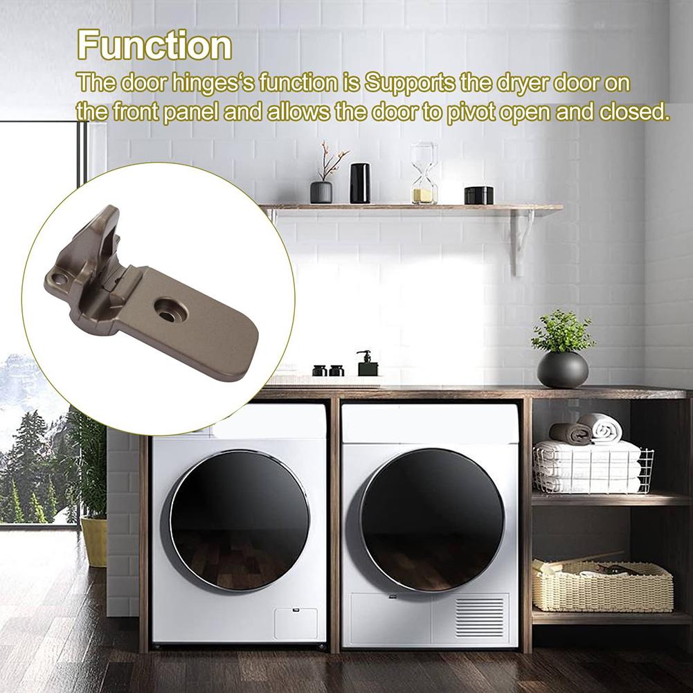 Dryer Door Hinge Stainless Steel 3.1in x 1.46in Compatible with For LG DLE7200VE DLE7200WE DLE7300VE DLE7300WE