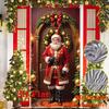 2D flat, 2D flat Christmas door decoration, the first choice for holiday entrances, high-definition Santa Claus patterns