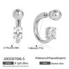 Titanium Steel Zirconia Earrings - Luxurious and High-end Ear Clips, Ear Studs Made of Stainless Steel, Women's Accessories